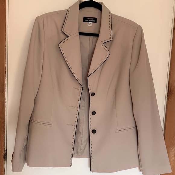 Georgio Sant'Angelo blazer jacket Vintage 90s Like new! Machine washable! Sz 12 - Picture 3 of 9